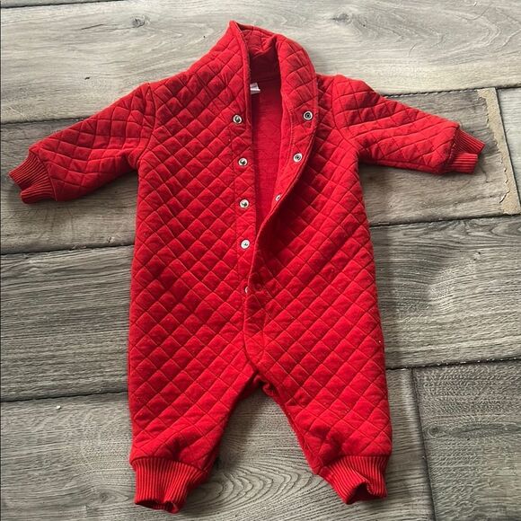 🫶🏻6/$25 Quilted Red Kids One Piece - Picture 1 of 1